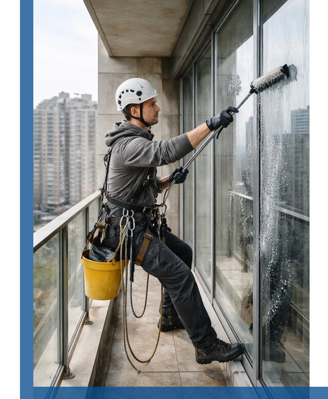 Профессиональная мойка балконного остекления в Брянске