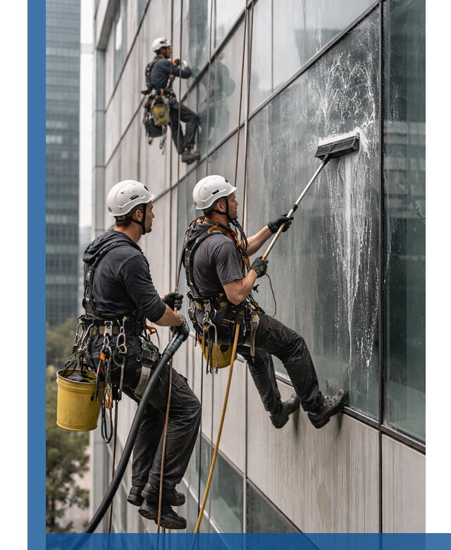 Профессиональная высотная мойка фасадов зданий в Брянске