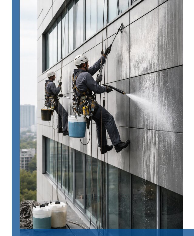 Профессиональная мойка вентилируемых фасадов в Брянске