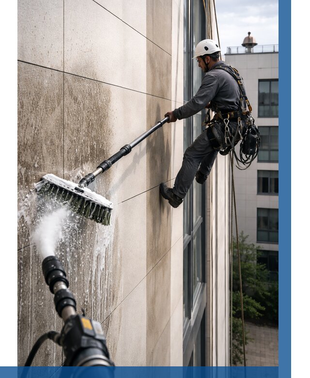 Мойка фасада из керамогранита в Брянске от 323 р. | ВЫСОТНИК-Бнк