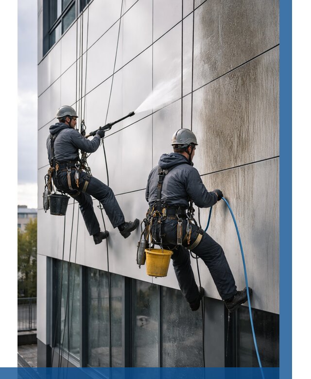 Мойка фасада из композита в Брянске по цене от 323 р. | ВЫСОТНИК-Бнк