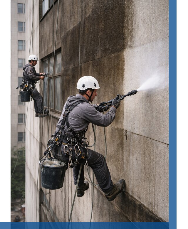 Очистка фасада от копоти в Брянске от 269 р. | ВЫСОТНИК-Бнк