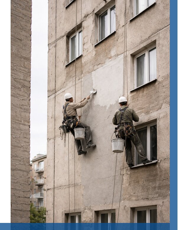 Косметический ремонт фасада в Брянске от 1183 р. | ВЫСОТНИК-Бнк