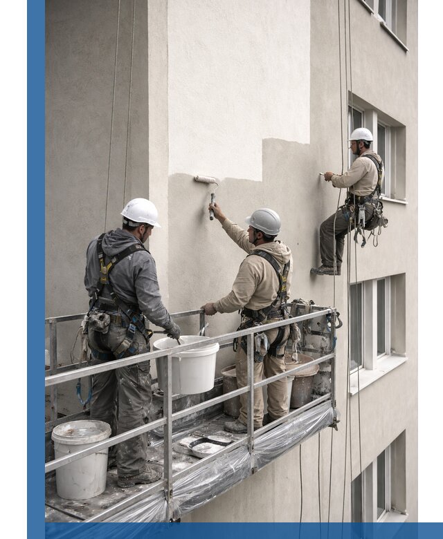 Покраска оштукатуренного фасада в Брянске под ключ с гарантией