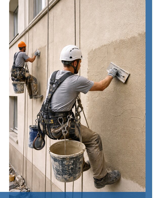 Декоративная штукатурка фасада в Брянске от 1290 р. | ВЫСОТНИК-Бнк