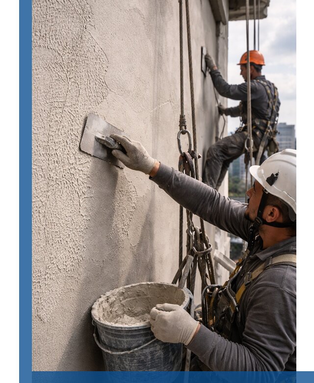 Декоративная штукатурка фасада с утеплением и защитой в Брянске