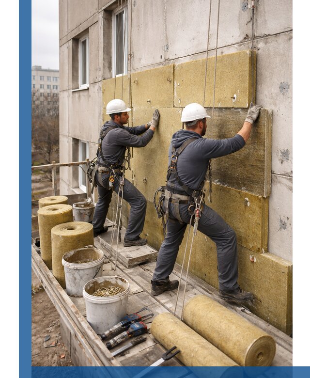 Утепление фасада минватой в Брянске под ключ с гарантией