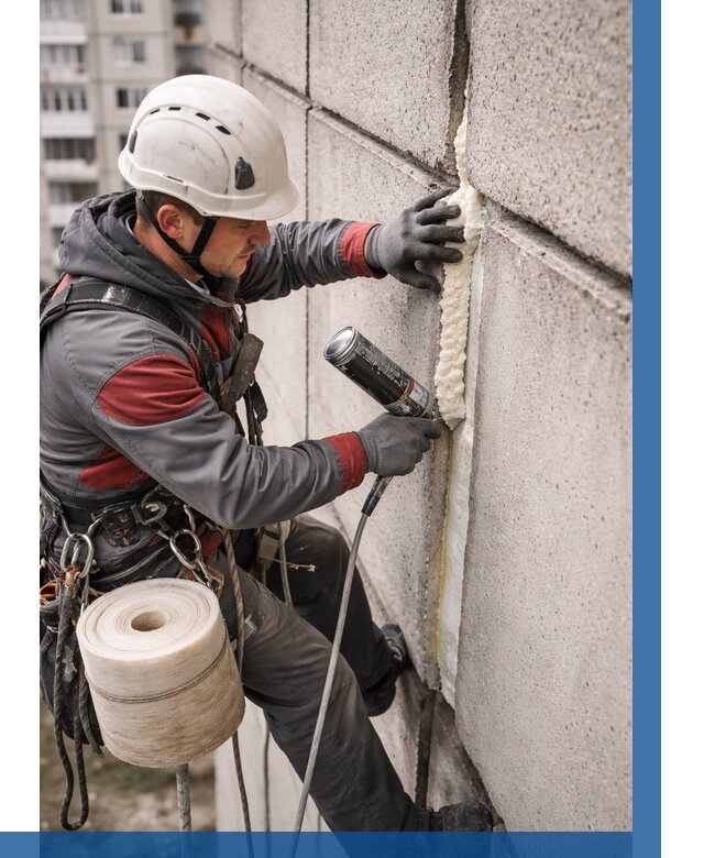 Утепление межпанельных швов в Брянске от 753 р. | ВЫСОТНИК-Бнк