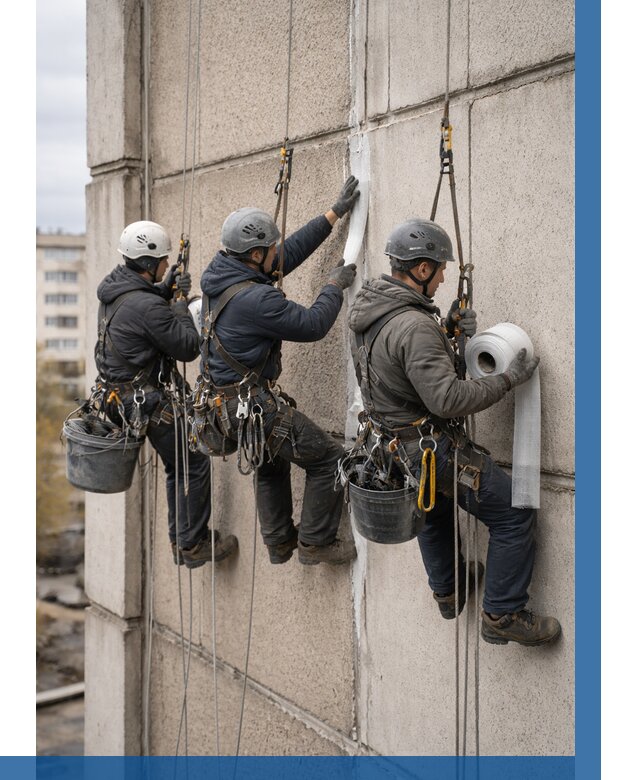 Ремонт межпанельных швов в Брянске от 806 р. | ВЫСОТНИК-Бнк