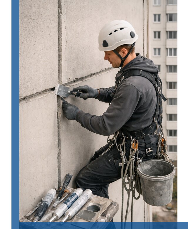 Ремонт межпанельных швов в Брянске герметизация и восстановление