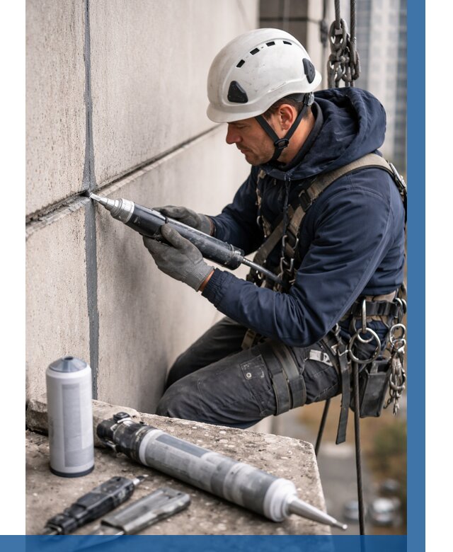 Вторичная герметизация швов в Брянске от 484 р. | ВЫСОТНИК-Бнк