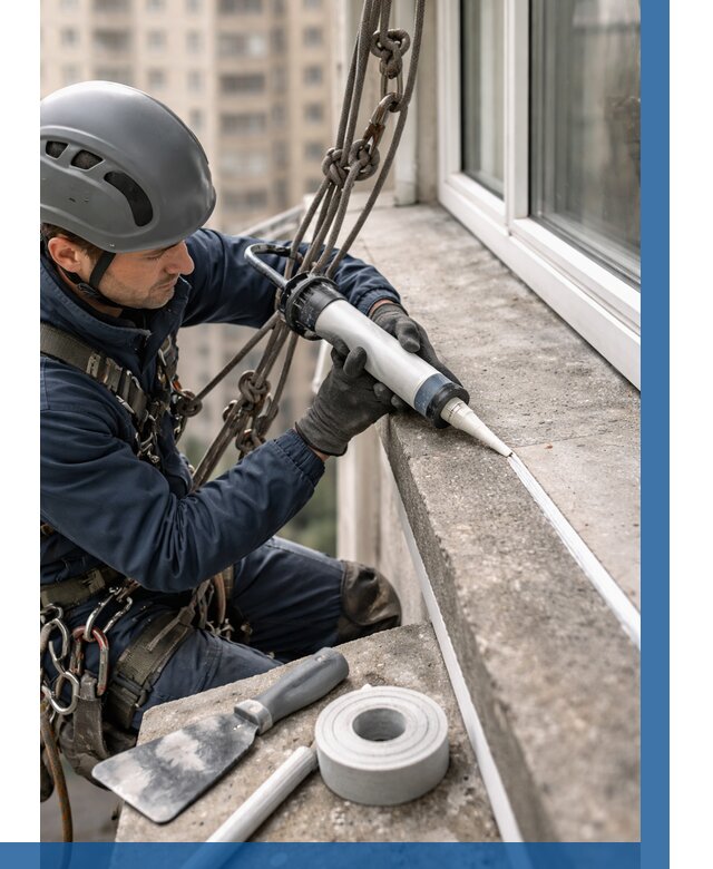 Герметизация балконного козырька в Брянске от 4838 р. | ВЫСОТНИК-Бнк