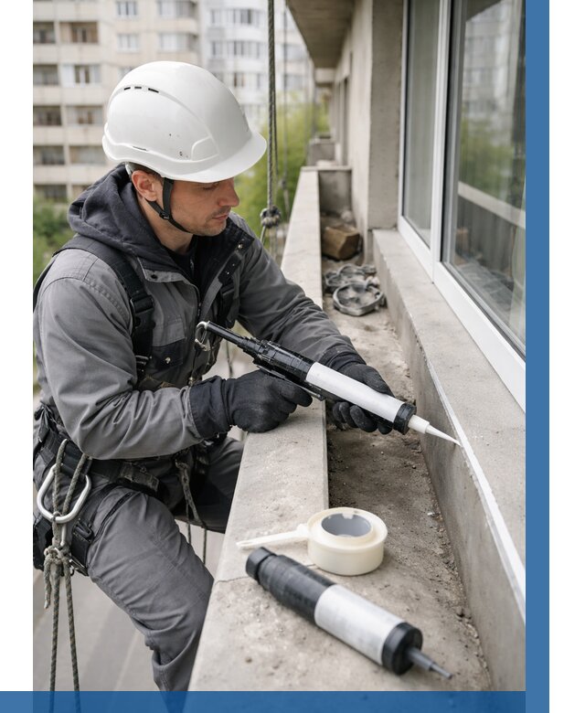 Герметизация швов лоджии в Брянске от 4838 р. | ВЫСОТНИК-Бнк