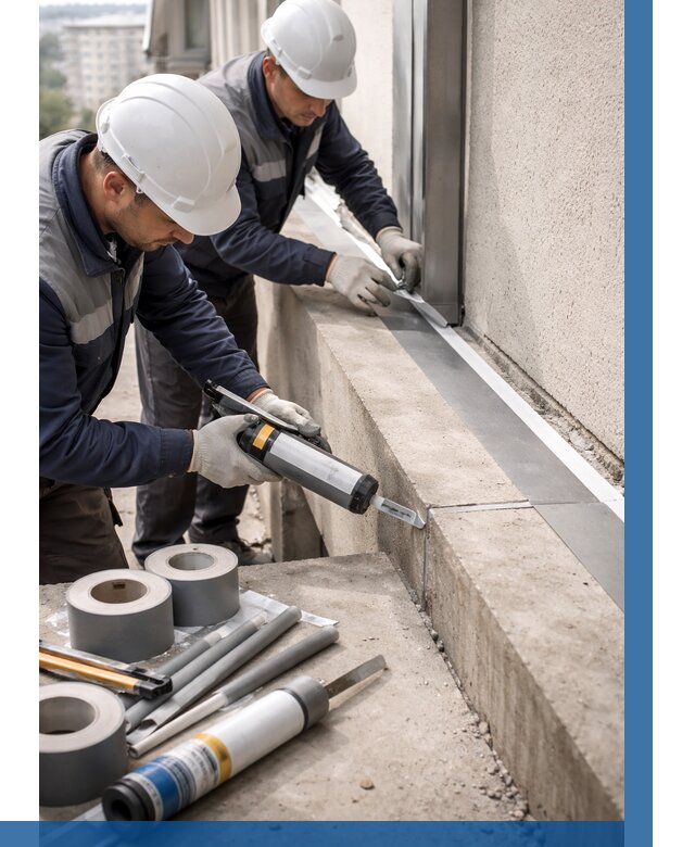 Герметизация примыкания балкона в Брянске от 4838 р. | ВЫСОТНИК-Бнк