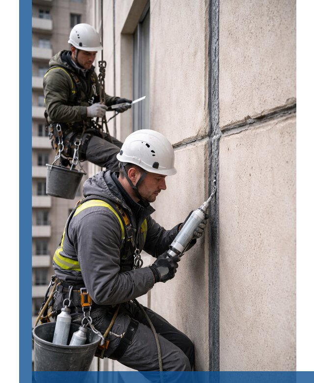 Герметизация деформационных швов фасада в Брянске качественно