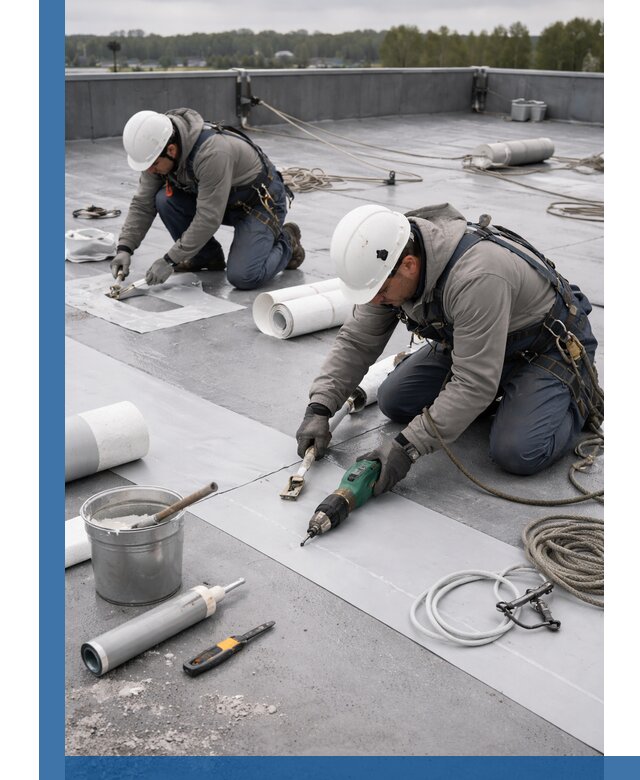 Ремонт мембранной кровли в Брянске качественно и с гарантией