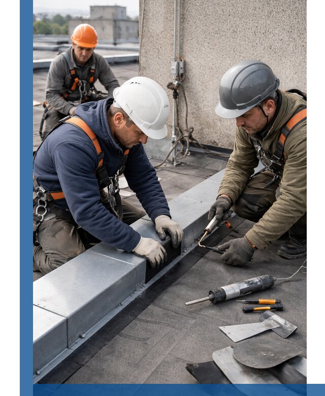 Ремонт кровельных примыканий в Брянске профессионально