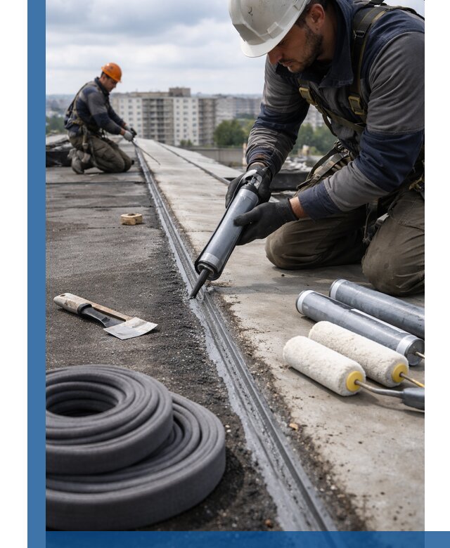 Герметизация швов кровли в Брянске с гарантией герметичности