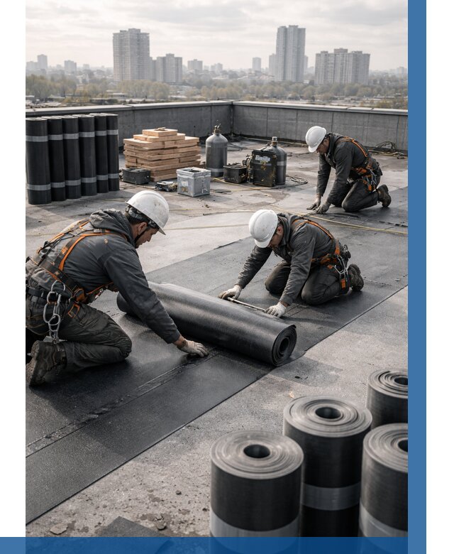 Монтаж мягкой кровли под ключ в Брянске от 484 р. | ВЫСОТНИК-Бнк