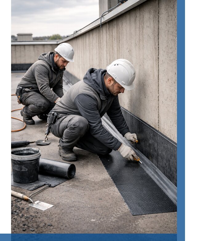 Гидроизоляция примыканий на кровле в Брянске от 968 р. | ВЫСОТНИК-Бнк