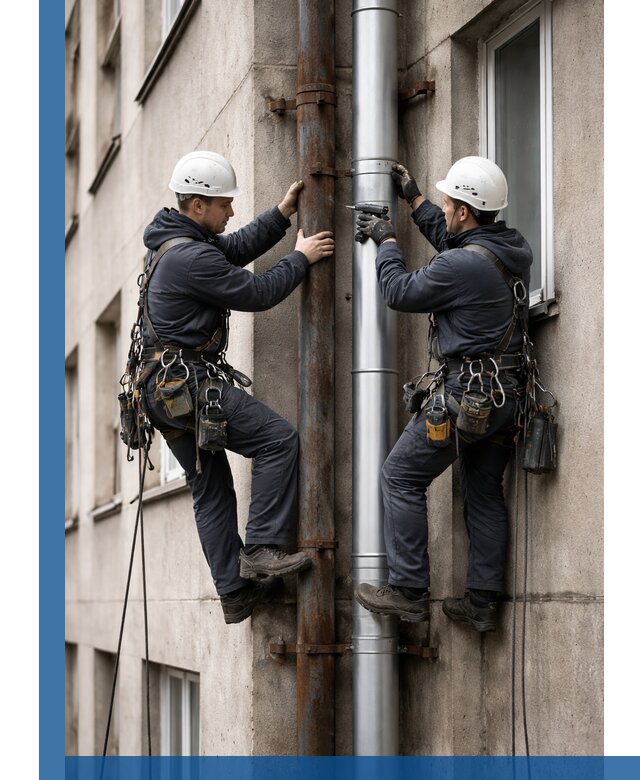Замена водосточных труб в Брянске: монтаж и демонтаж под ключ