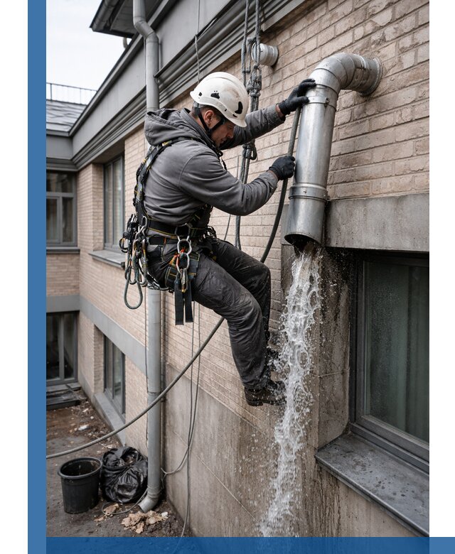 Профессиональная прочистка водосточных труб в Брянске с гарантией