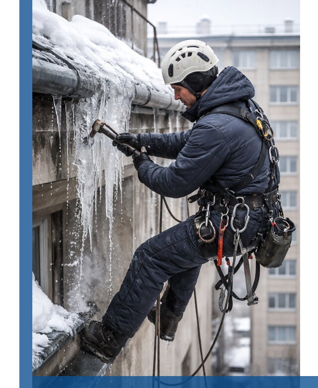 Удаление наледи и чистка водостоков в Брянске оперативно и безопасно