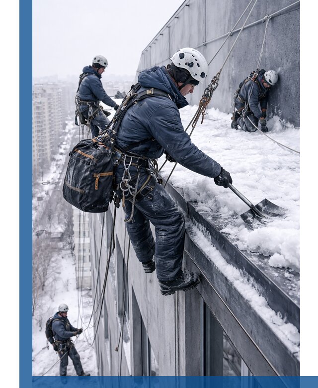 Абонентское обслуживание кровли зимой в Брянске регулярный уход