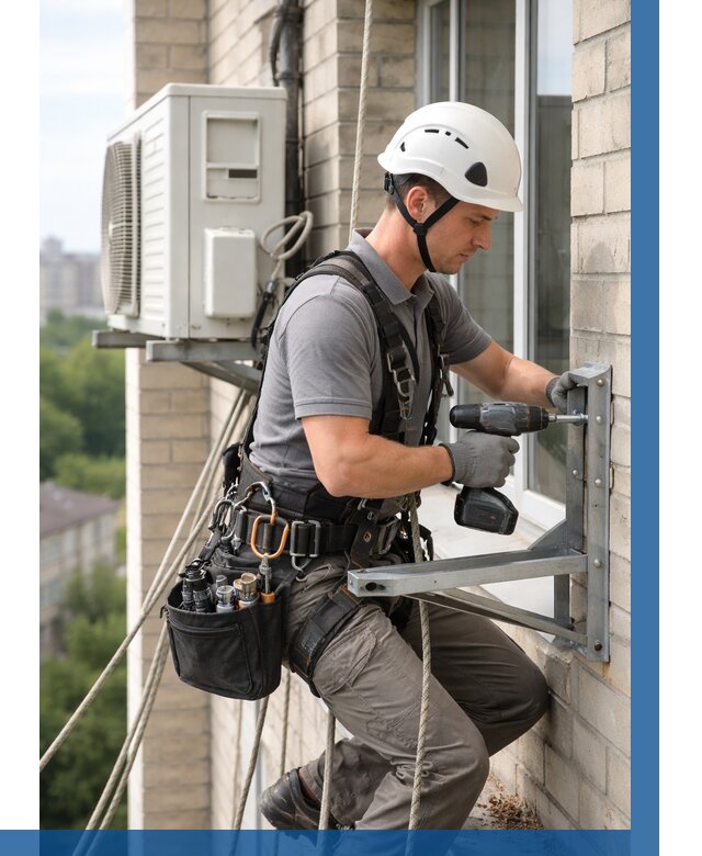 Установка кронштейнов кондиционера в Брянске от 3763 р. | ВЫСОТНИК-Бнк