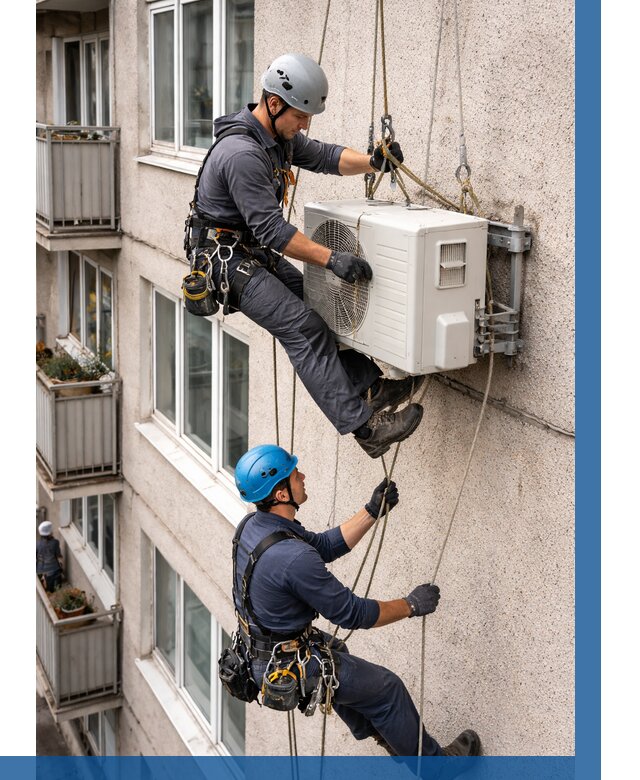 Перенос внешнего блока кондиционера в Брянске от 9676 р.| ВЫСОТНИК-Бнк