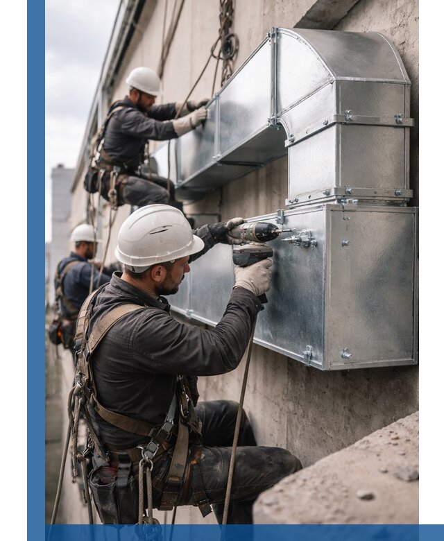 Профессиональный монтаж вентиляционных коробов в Брянске под ключ