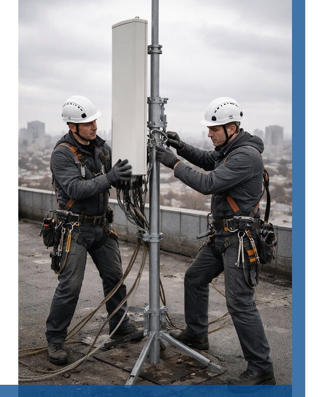 Монтаж антенн связи на крыше в Брянске от 9138 р. | ВЫСОТНИК-Бнк