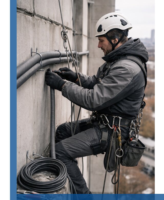 Профессиональный монтаж гофры для кабеля в Брянске с гарантией