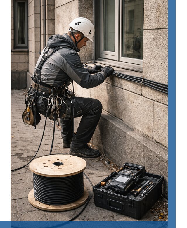 Прокладка оптоволоконного кабеля в Брянске от 860 р. | ВЫСОТНИК-Бнк