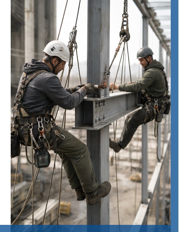 Монтаж металлоконструкций на высоте в Брянске от 3763 р. | ВЫСОТНИК-Бнк