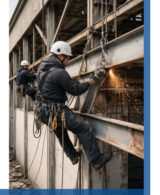 Демонтаж металлоконструкций на высоте в Брянске от 6988р. |ВЫСОТНИК-Бнк