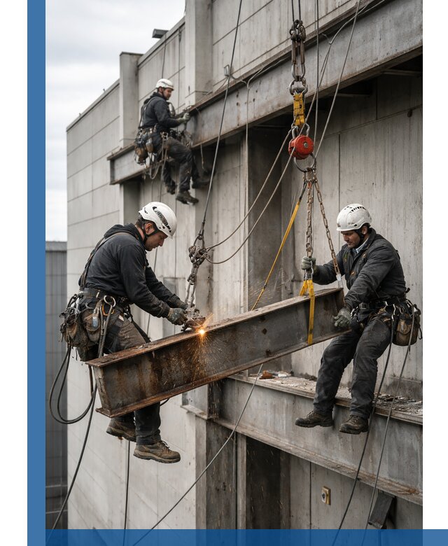 Демонтаж металлоконструкций на высоте в Брянске под ключ