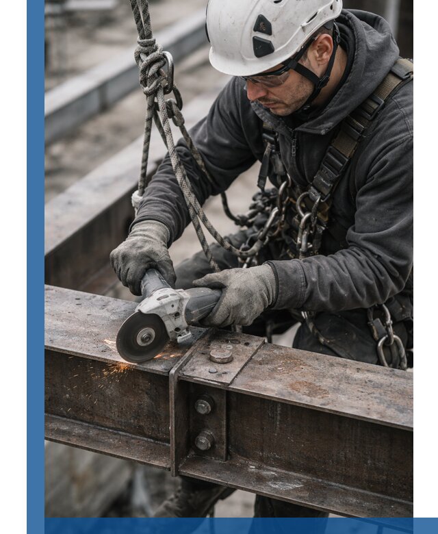 Резка металла на высоте в Брянске для зданий и конструкций