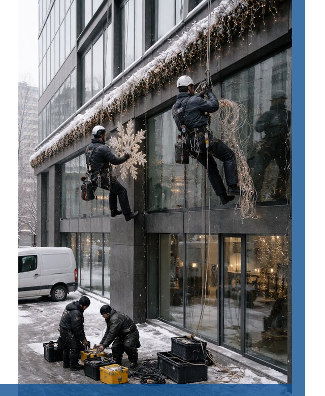 Демонтаж новогоднего оформления в Брянске от 5913 р. | ВЫСОТНИК-Бнк