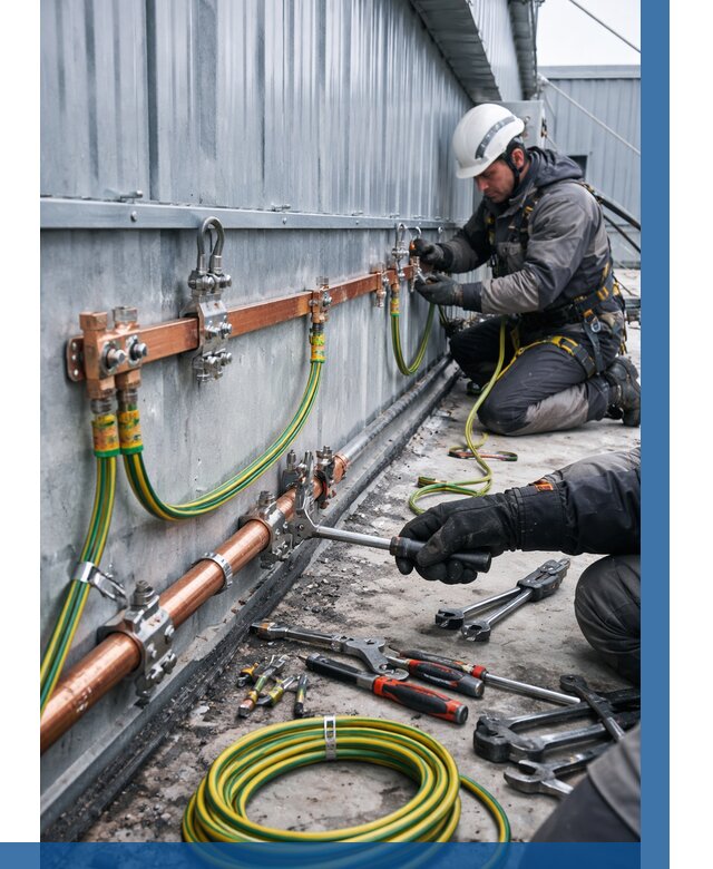 Монтаж заземления здания в Брянске от 26878 р. | ВЫСОТНИК-Бнк