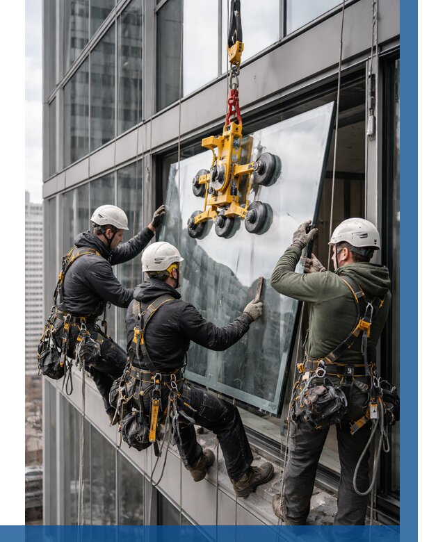 Фасадное остекление зданий под ключ в Брянске от 10751 р. | ВЫСОТНИК-Бнк