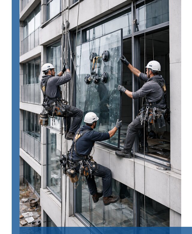 Фасадное остекление и монтаж витражей зданий в Брянске под ключ