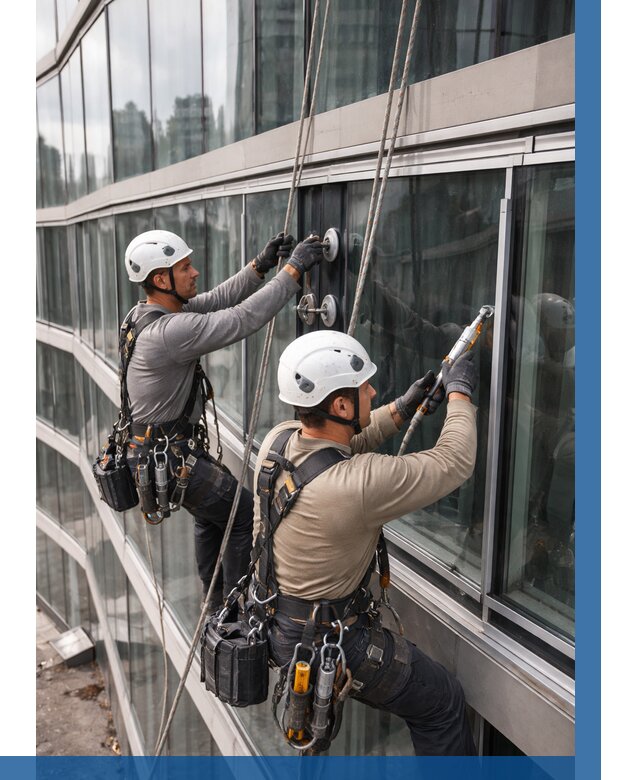 Радиусное остекление фасада в Брянске от 12901 р. | ВЫСОТНИК-Бнк