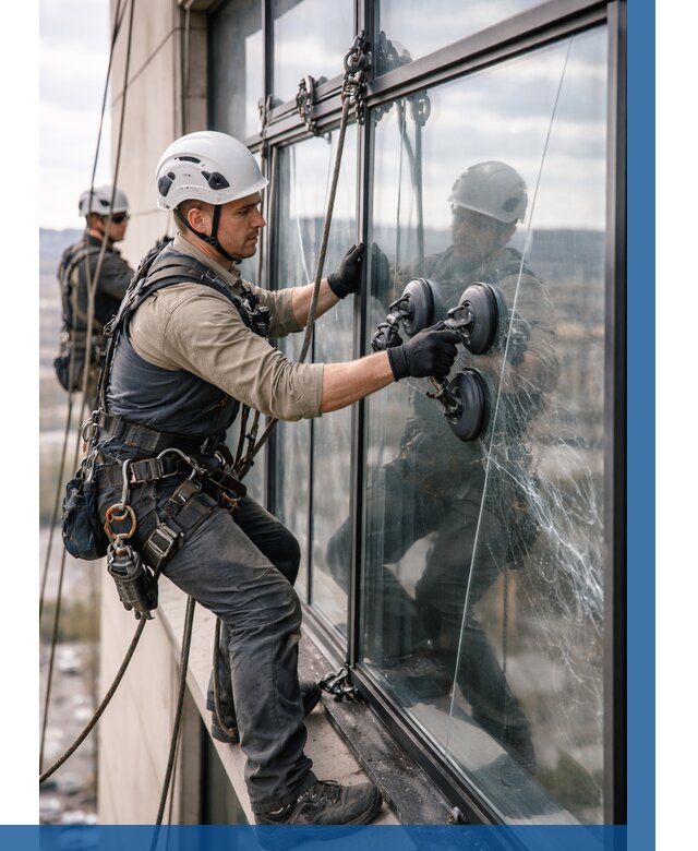 Замена стекла в витраже в Брянске под ключ от 9138 р. | ВЫСОТНИК-Бнк