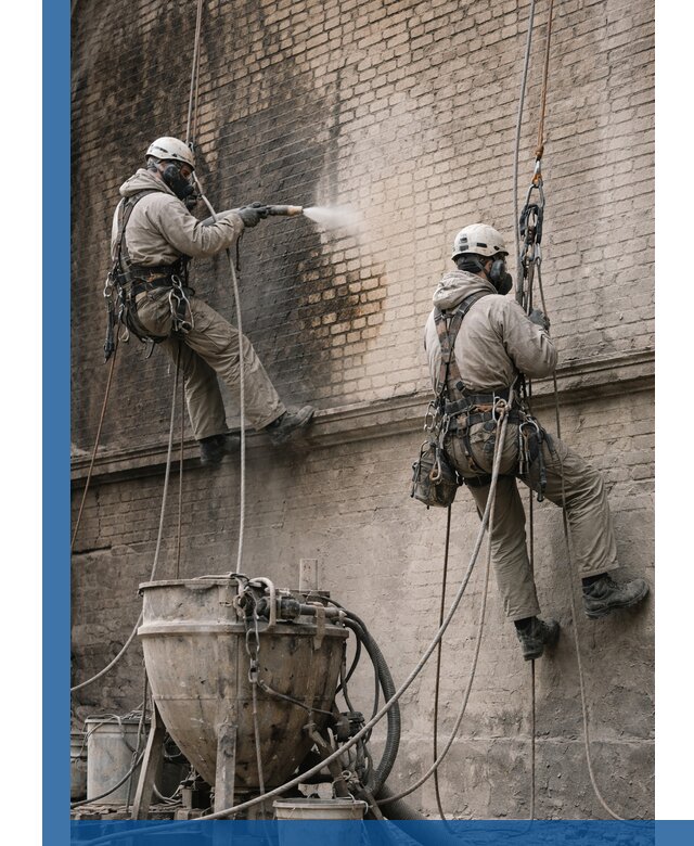 Пескоструйная очистка фасадов в Брянске профессионально