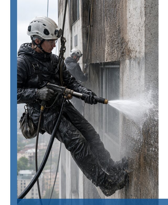 Гидроструйная очистка фасадов и конструкций в Брянске