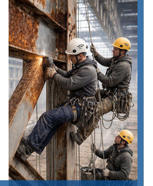 Зачистка металла от ржавчины в Брянске от 376 р. | ВЫСОТНИК-Бнк