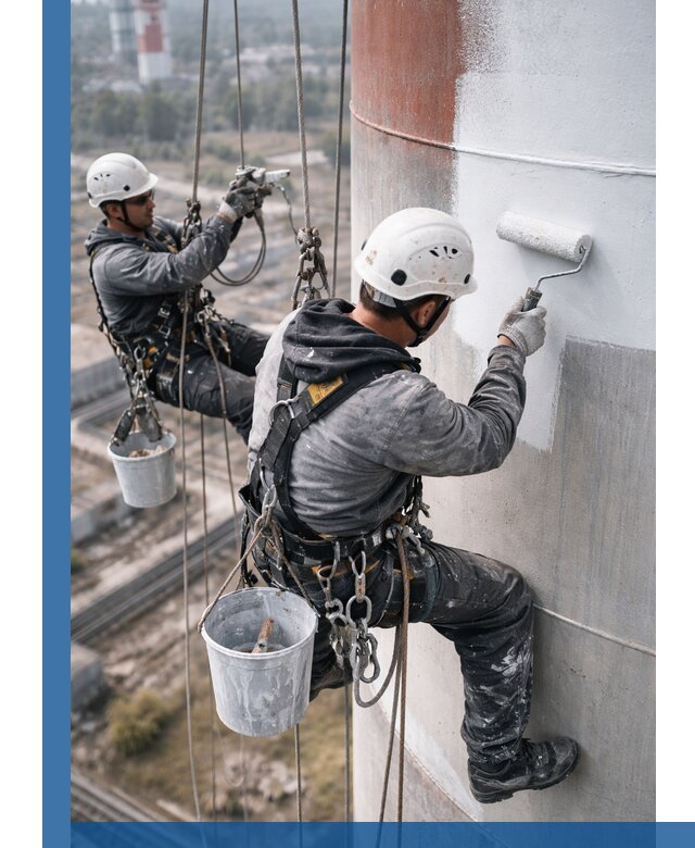 Покраска дымовых труб в Брянске: антикоррозийная защита и восстановление