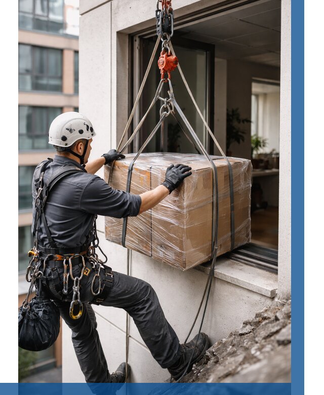 Подъем груза через окно в Брянске от 4838 р. | ВЫСОТНИК-Бнк