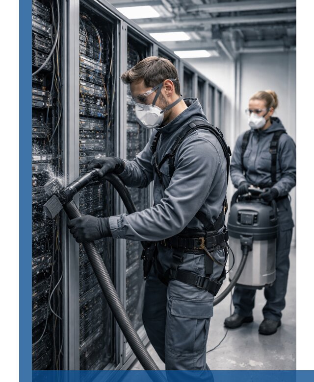 Обеспыливание серверной комнаты в Брянске, профессиональная очистка